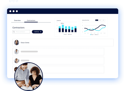 Accounting website graphical representation